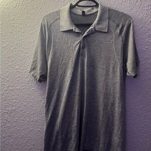Lululemon Polo Shirt, Men's Large, Gray